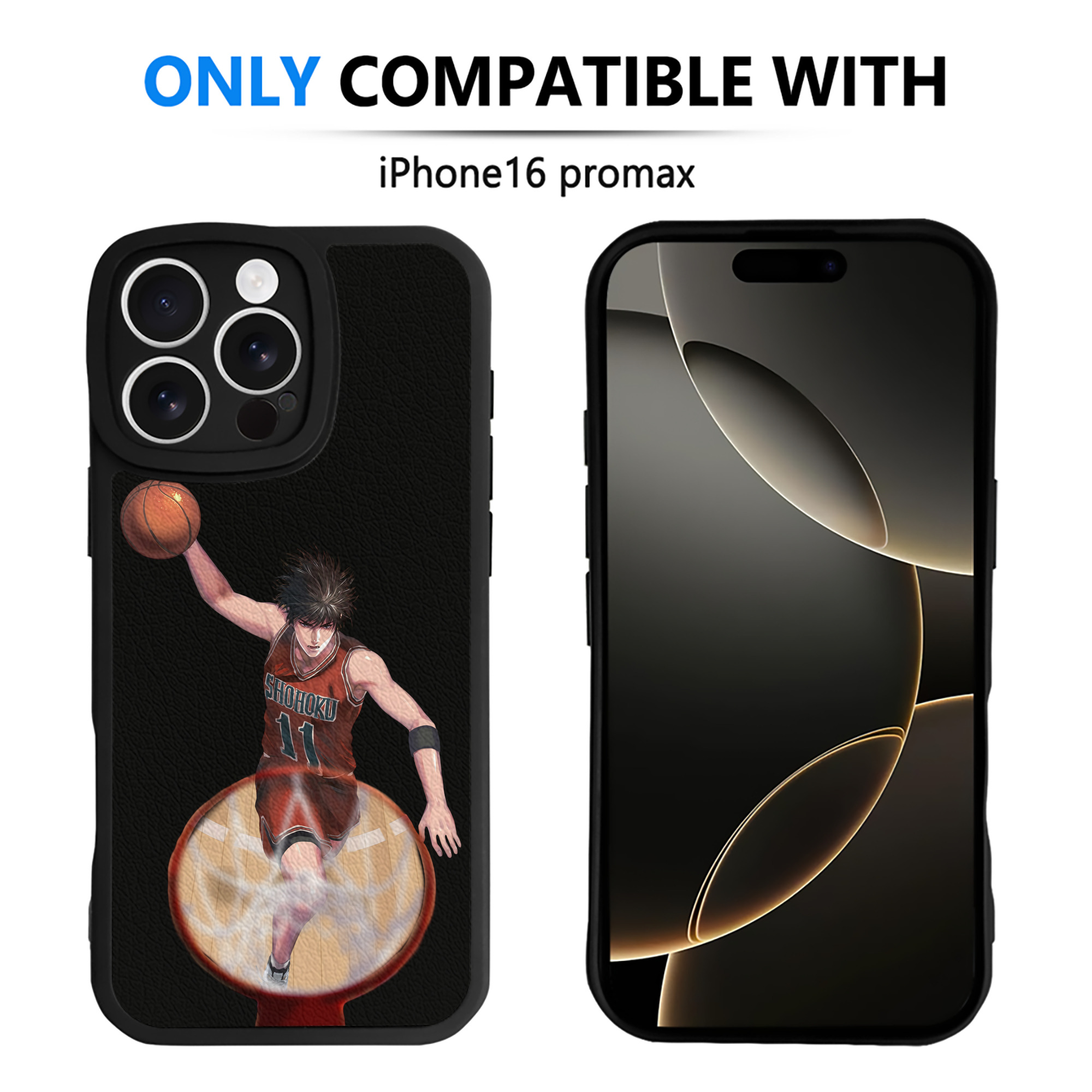（画像用） SLAM DUNK／スラムダンク 【iPhone 16シリーズ対応】シリコンスマホケース（レザー調） 材質：シリコン